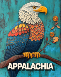 Folk Art Bald Eagle - Appalachia Souvenir