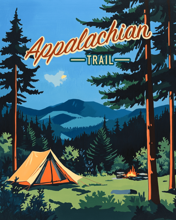 Pleasant Campsite - Appalachia Trail Souvenir