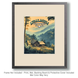 Mountain Cabin - Appalachia Souvenir Art