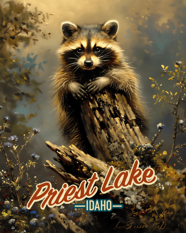 Priest Lake Raccoon - Idaho Souvenir