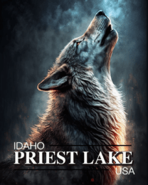 Priest Lake Wolf - Idaho Souvenir