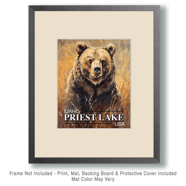 Priest Lake Grizzly Bear Art