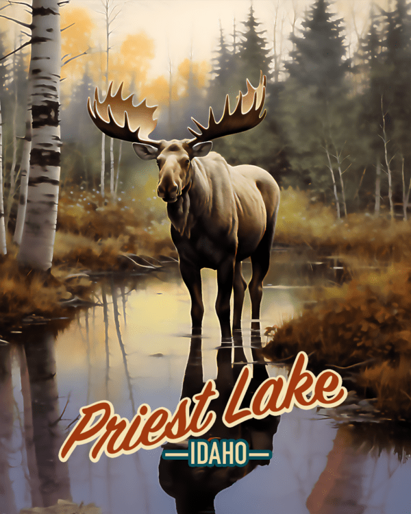 Priest Lake Moose - Idaho Souvenir