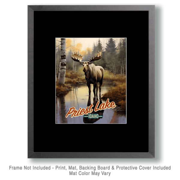 Priest Lake Moose - Idaho Souvenir Art