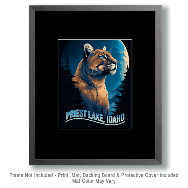 Priest Lake Mountain Lion Art