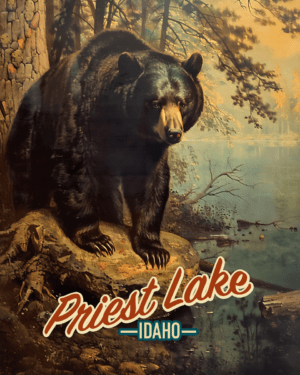 Priest Lake Vintage Bear