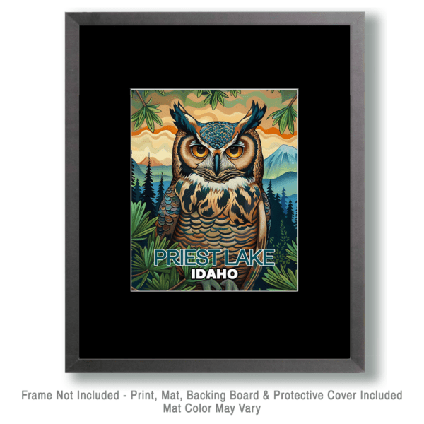 Priest Lake Great Horned Owl Art