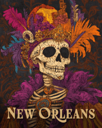 Mardi Gras Skull