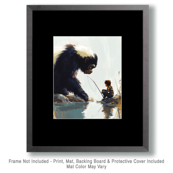 Everglades Skunk Ape Fishing Art