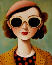 Modern Woman - Vintage Art