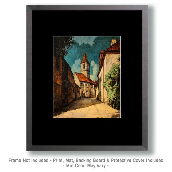 Tuscan Street - Vintage Art