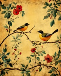 Antique Songbirds - Vintage Art