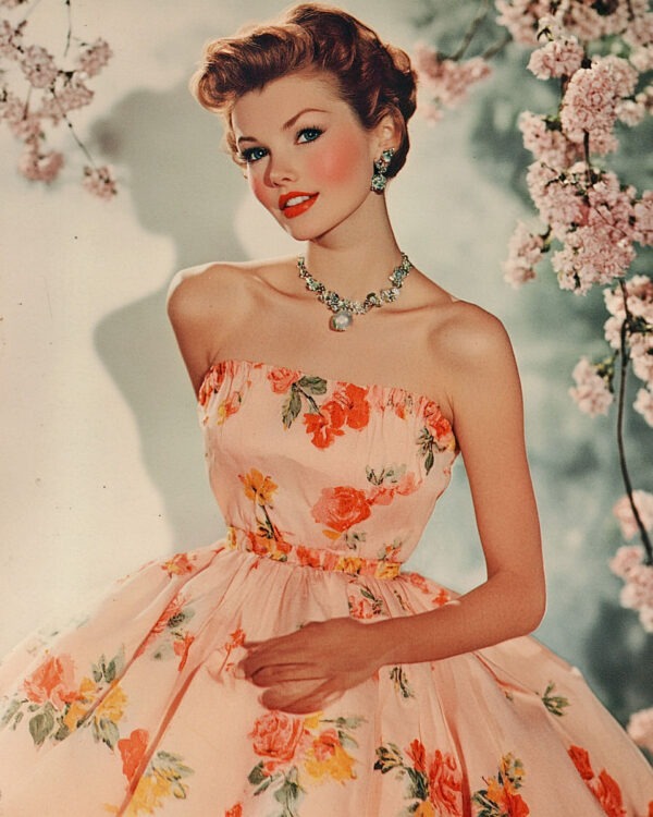 50's Model - Vintage Art