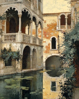 Venice Scene - Vintage Art