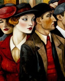 20's Crowd - Vintage Art