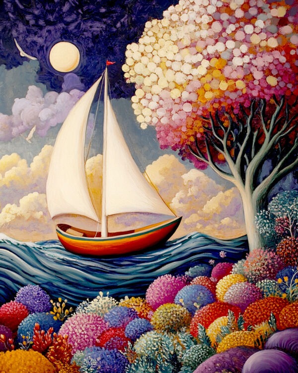 Dream Boat - Vintage Art