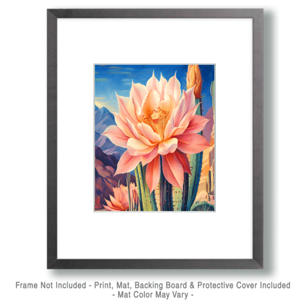 Big Desert Bloom - Southwestern Wall Art