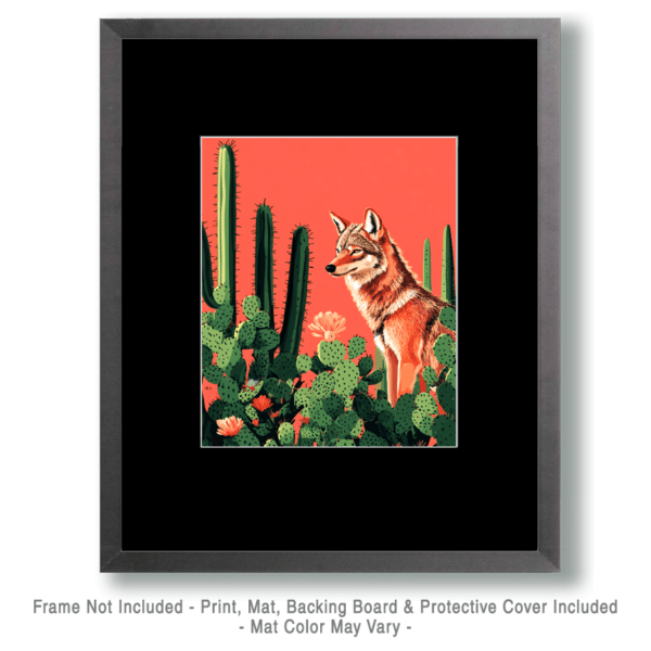 Desert Coyote - Southwestern Wall Art