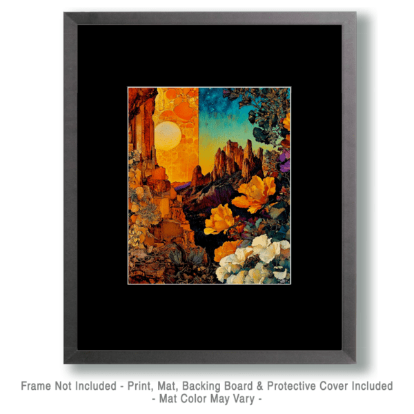 Abstract Desert Landscape - Southwestern Wall Art