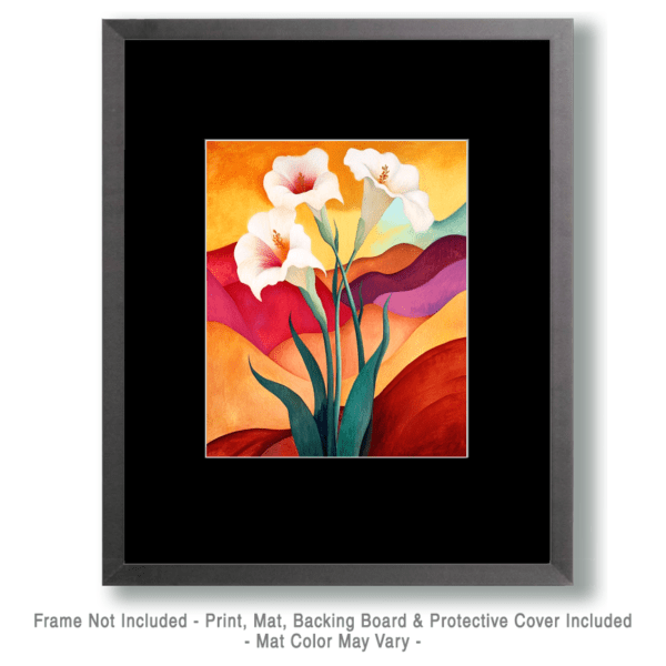 Three Lillies - Southwestern Wall Art