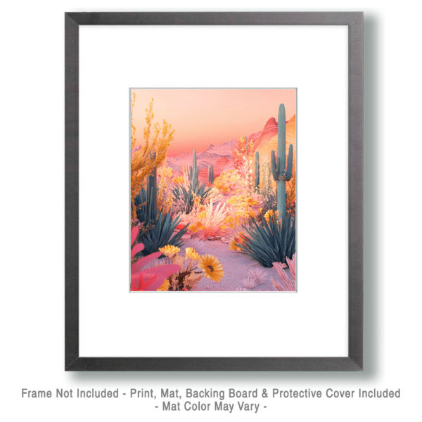 Pink Desert Hues - Southwestern Wall Art