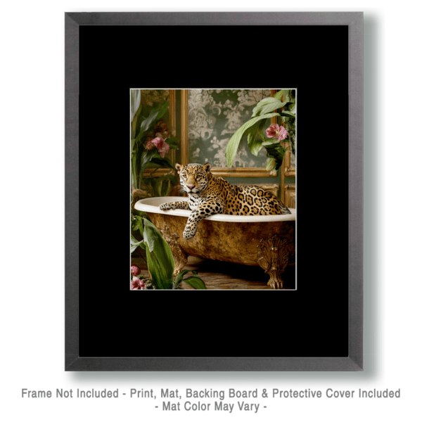 Leopard in Bathtub Art