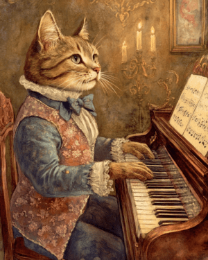 Kitty Piano Time