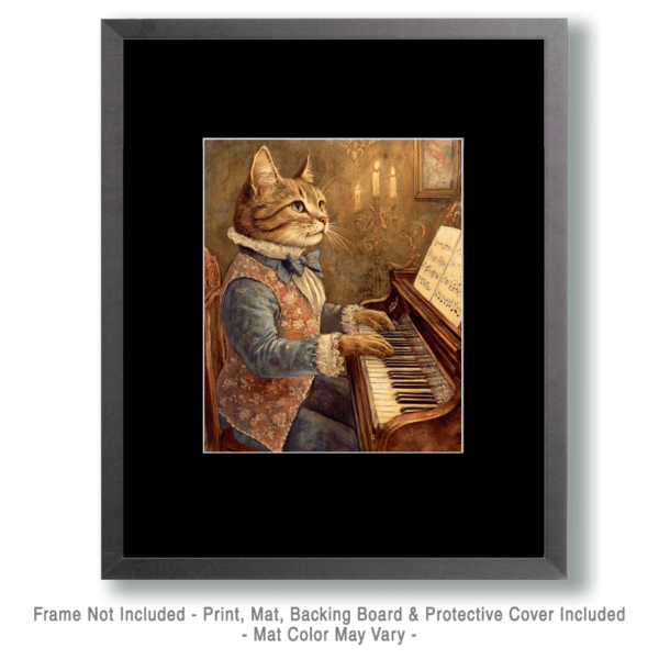 Kitty Piano Time Art