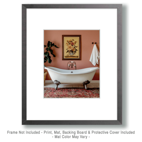 White Porcelin Tub Art