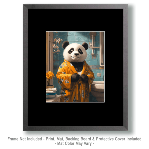 Panda in Bathrobe Art