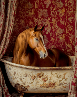 Horse in Bathtub