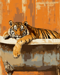 Tiger in Bathtub