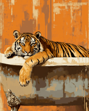 Tiger in Bathtub