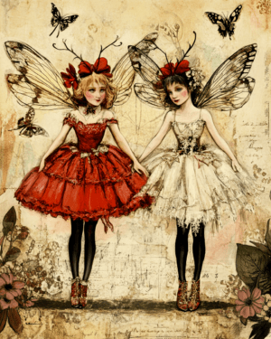 Vintage Fairy Pair