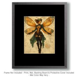 Nouveau Cyberpunk Fairy Art