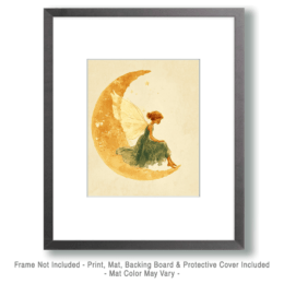 Crescent Moon Fairy Art