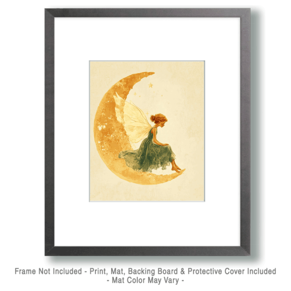 Crescent Moon Fairy Art