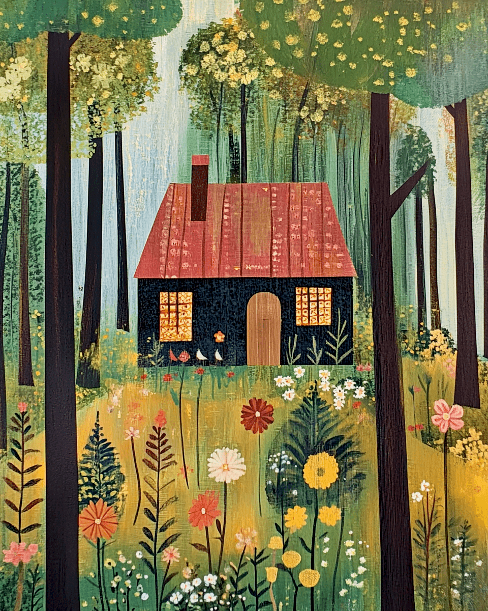 Folk Art Cabin