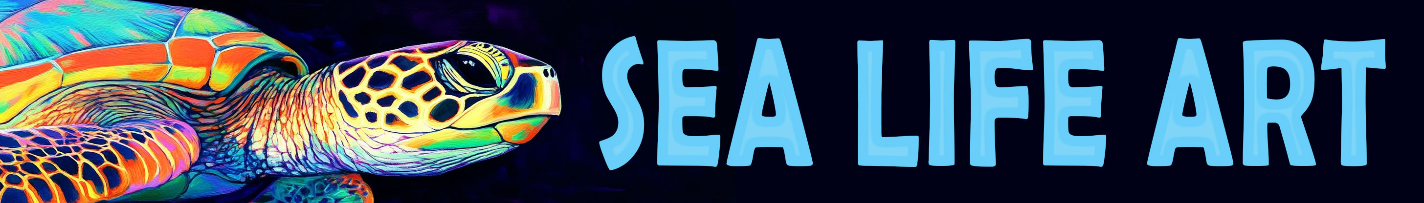 Sea Life Art Banner