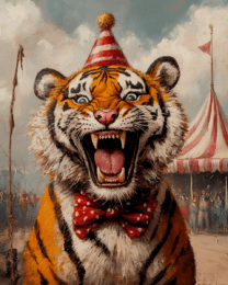 Roaring Circus Tiger