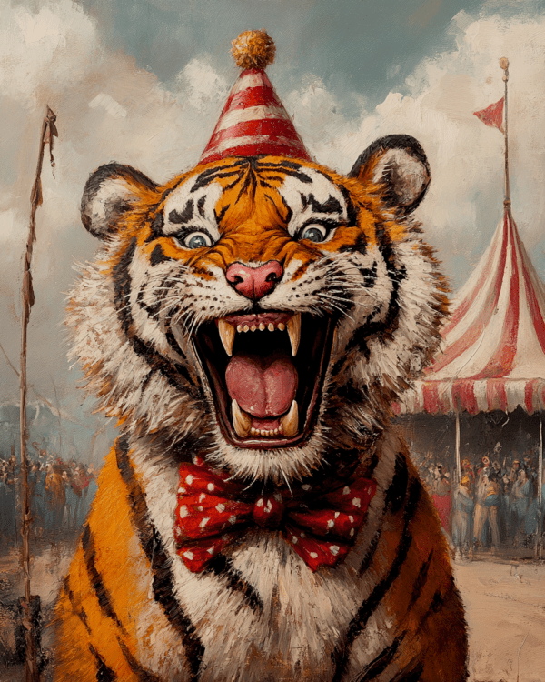 Roaring Circus Tiger