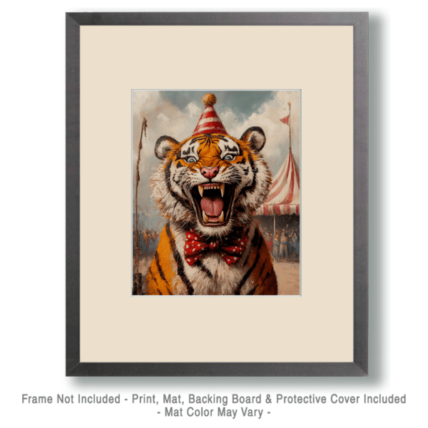 Roaring Circus Tiger Art