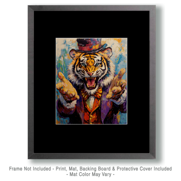 Tiger Ringmaster Welcomes Art