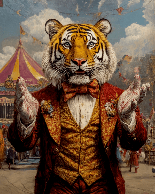 Tiger Ringmaster Greeting