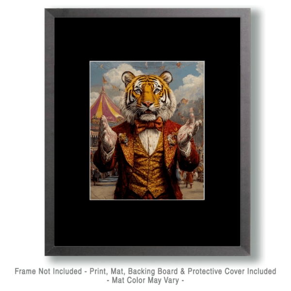 Tiger Ringmaster Greeting Art