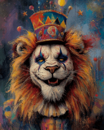 Tripping Lion Clown