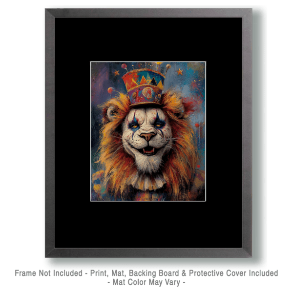 Tripping Lion Clown Art