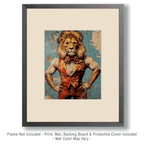 Lion Bodybuilder Art