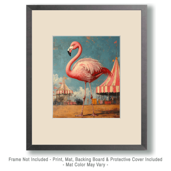 Pink Flamingo at the Circus Art