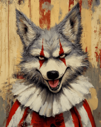 Evil Wolf Clown